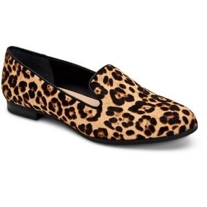 NEW Alfani Step n Flex Oceanaa Calf Hair Leopard Cheetah Slip On Loafers Sz 11M